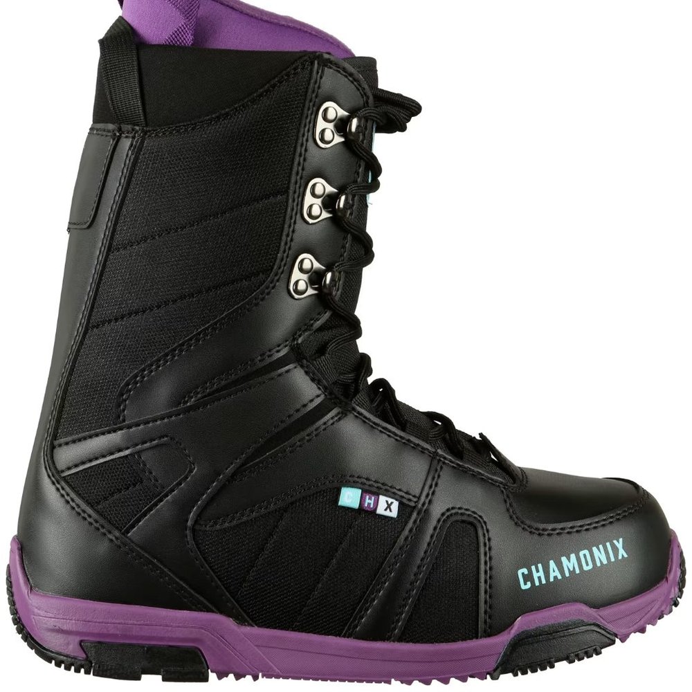 Chamonix CHAVANNE Women's Snowboard Boots Black/ Purple Size 7.5 New